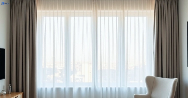 Freshly steam cleaned curtains in darra QLD